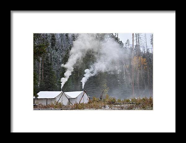 Western Art Framed Print featuring the photograph Homes Away from Home by Alden White Ballard