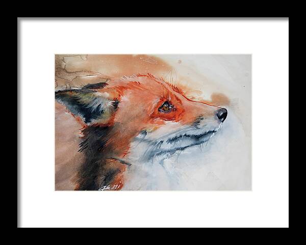 Fox Framed Print featuring the painting Hope And A Future 1 by Jani Freimann