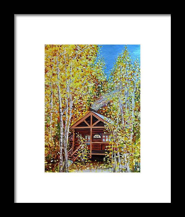 Fall Framed Print featuring the painting Hope in the Valley by Nedra Russ