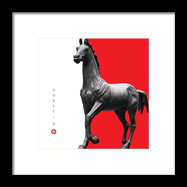 Horse Photographs Framed Print featuring the digital art Horse 5 by David Davies