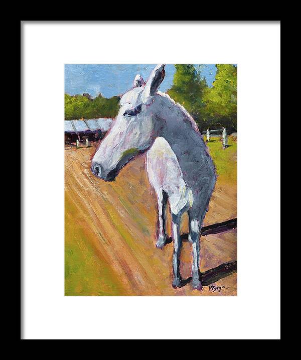 Horse Framed Print featuring the painting Horse at Inavale by Mike Bergen