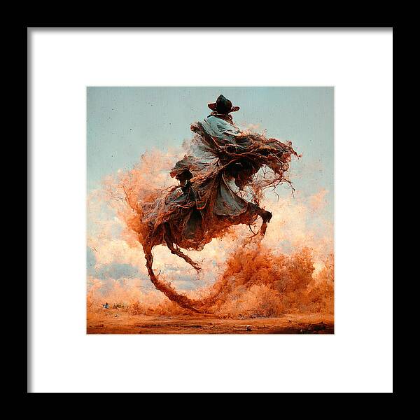 Horse Framed Print featuring the digital art Horses #11 by Craig Boehman