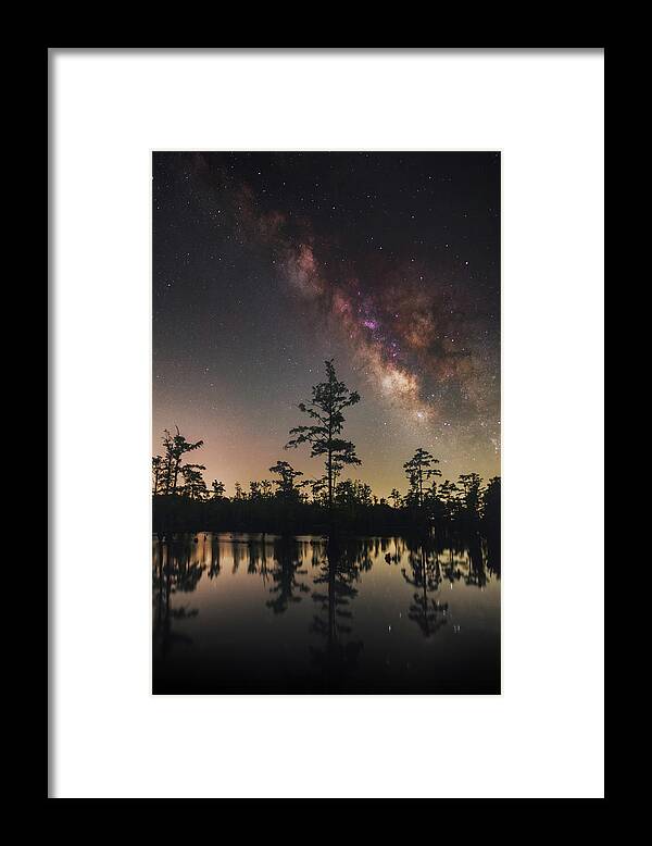 Nightscape Framed Print featuring the photograph Horseshoe Lake by Grant Twiss