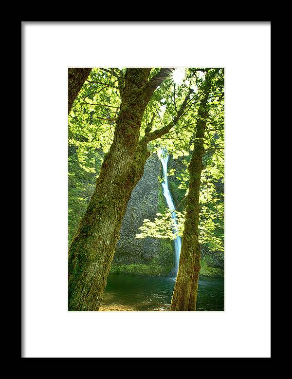 Horsetail Falls Framed Print featuring the photograph Horsetail Falls by Tom Kelly