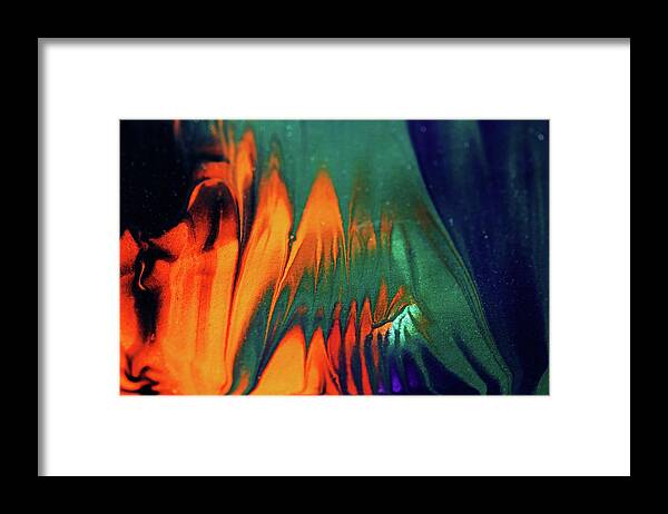 Abstract Framed Print featuring the photograph Hot And Cold by Debbie Oppermann