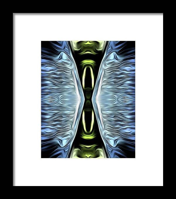 Abstract Art Framed Print featuring the digital art Hourglass Abstract by Ronald Mills