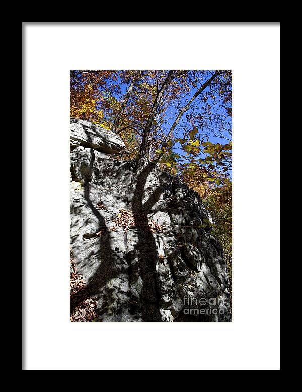 Shadows Framed Print featuring the photograph House Mountain 33 by Phil Perkins