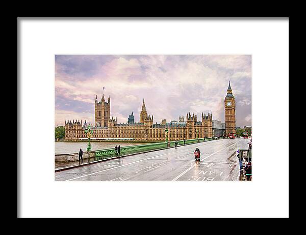 House Of Parliament Framed Print featuring the digital art House of Parliament London by SnapHappy Photos