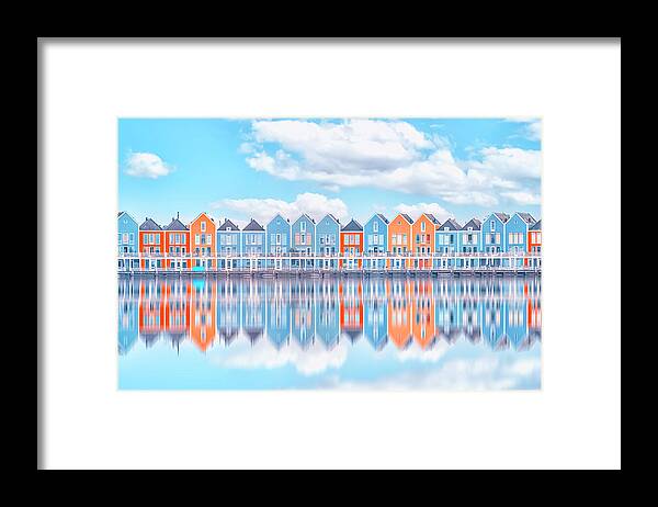 Holland Framed Print featuring the photograph Houten Reflection by Manjik Pictures