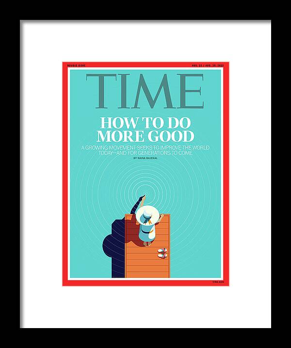 Do More Good Framed Print featuring the photograph How to Do More Good by Illustration by Peter Greenwood for TIME