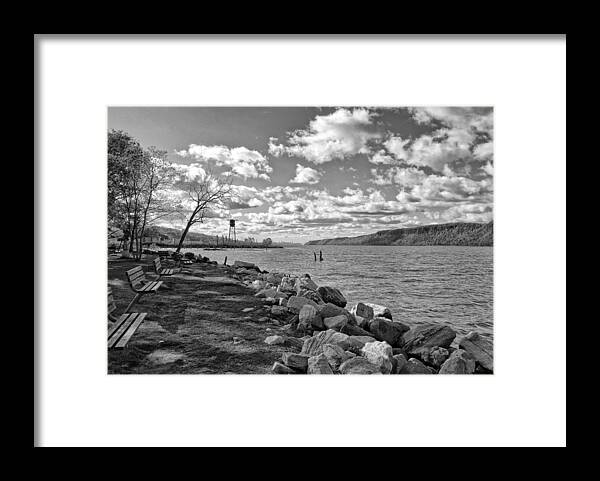 River Framed Print featuring the photograph Hudson River New York City View by Russ Considine