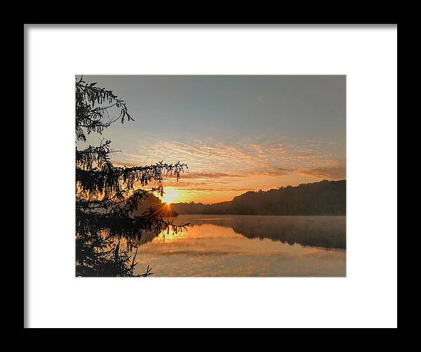  Framed Print featuring the photograph Hudson Springs Park Sunrise by Brad Nellis