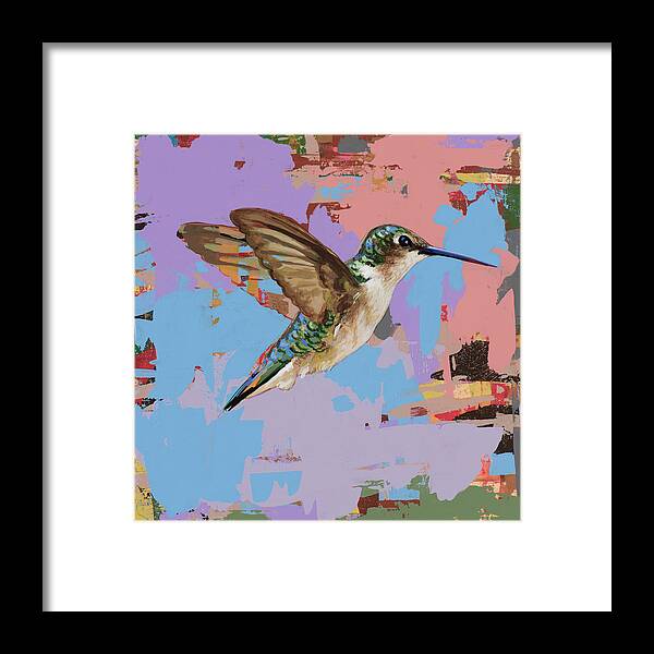 Hummingbird Framed Print featuring the painting Hummingbird #34 by David Palmer