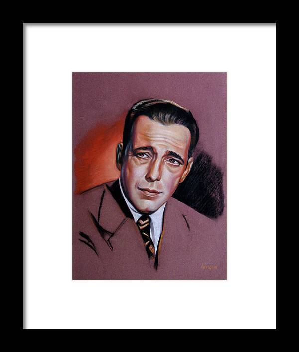 Humphrey Bogart Framed Print featuring the painting Humphrey Bogart by David Arrigoni