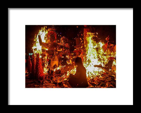 Lifestyles Framed Print featuring the photograph Hungry Ghost Festivals In Malaysia by Mohd Samsul Mohd Said