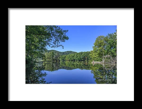 Hungry Mother State Park Framed Print featuring the photograph Hungry Mother State Park - Lake Reflections by Kerri Farley