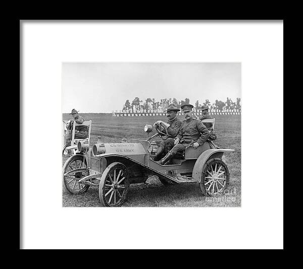 1910 Framed Print featuring the photograph Hupp Motor Car, c1910 by Granger