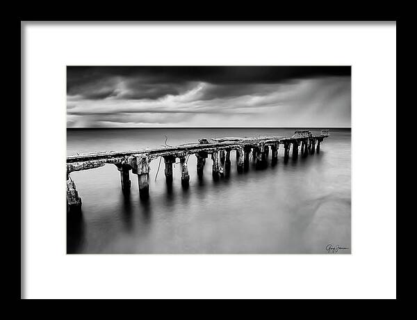 Maui Framed Print featuring the photograph Hurricane Survivor In Black and White by Gary Johnson