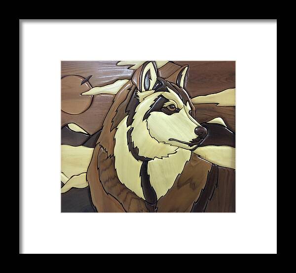 Dog Framed Print featuring the photograph HUSKY - Man's Best Friend by Andrea Kollo