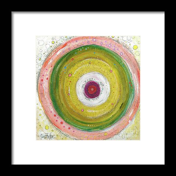 I Am Enough Framed Print featuring the painting I Am Enough by Tanielle Childers