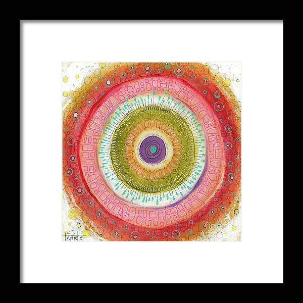 Passionate Framed Print featuring the painting I Am Passionate by Tanielle Childers