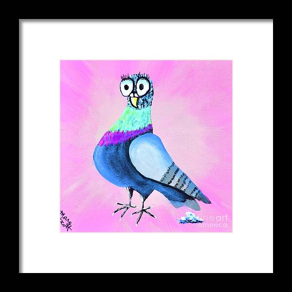 Bird Framed Print featuring the painting I Didn't Do It by Mary Scott