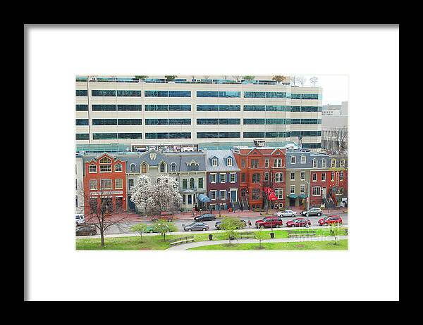 I Street Nw Framed Print featuring the photograph I St Nw In Washington DC 1954 by Jack Schultz