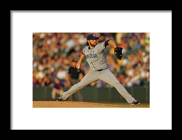 Home Base Framed Print featuring the photograph Ian Kennedy by Justin Edmonds