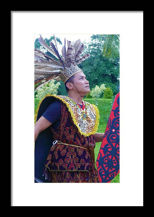 Iban Tribe Framed Print featuring the photograph Iban Tribe Member by Robert Bociaga