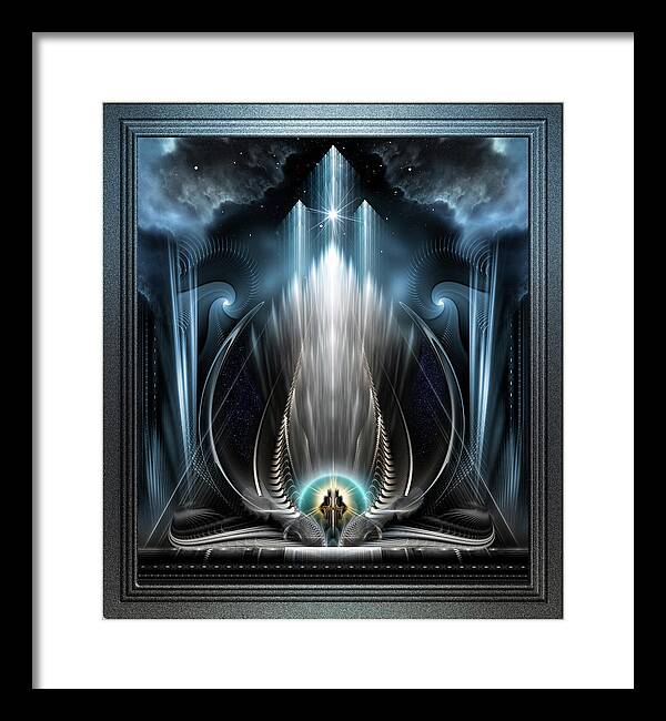 Fractal Framed Print featuring the digital art Ice Vision Of The Imperial View by Rolando Burbon