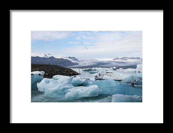 Iceland Framed Print featuring the photograph Icebergs at Jokulsarlon glacier lagoon by RicardMN Photography