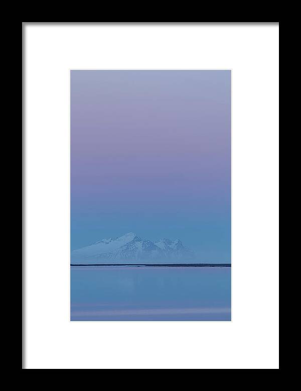 Blue Framed Print featuring the photograph Iceland blue hour by Murray Rudd