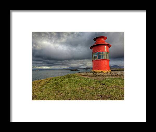 Iceland Framed Print featuring the photograph Iceland Lighthouse by Yvonne Jasinski