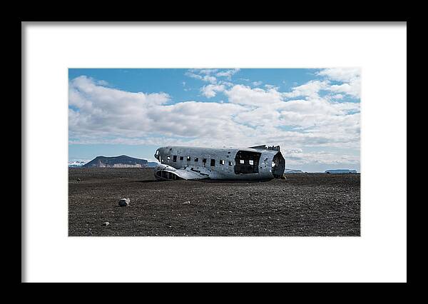 Iceland Framed Print featuring the photograph Icleland Plane Crash Clouds 1 by William Kennedy