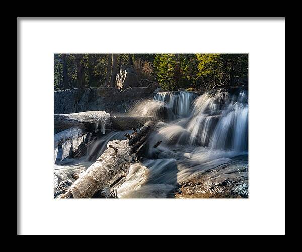 Waterfall Framed Print featuring the photograph Icy falls by Devin Wilson
