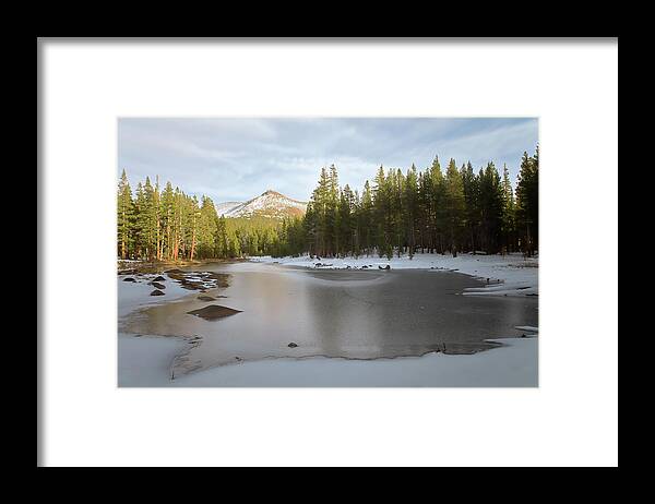 Landscape Framed Print featuring the photograph Icy Pond by Jonathan Nguyen