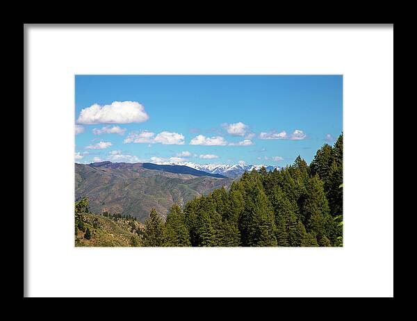Idaho Framed Print featuring the photograph Idaho Mountain View by Dart Humeston