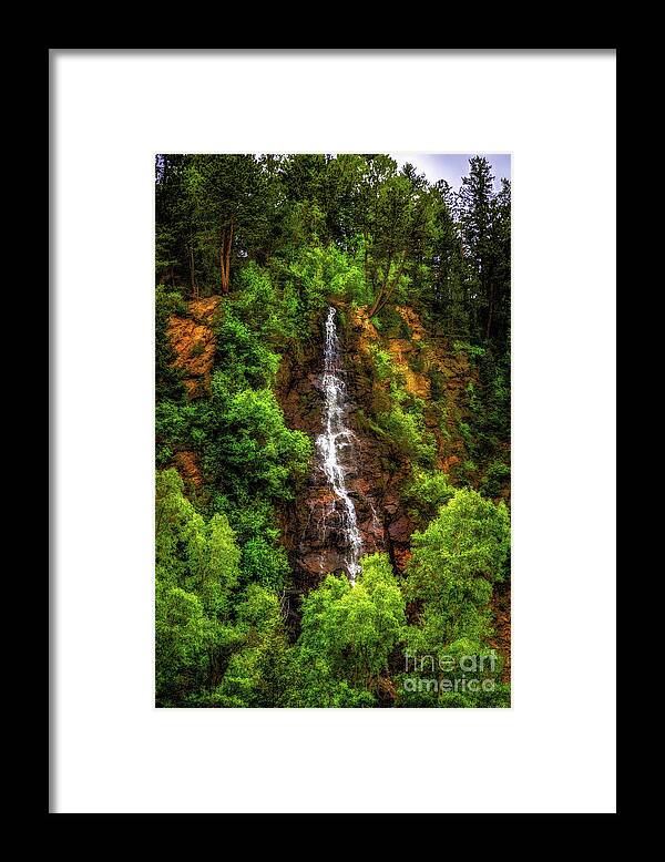 Jon Burch Framed Print featuring the photograph Idaho Springs Waterfall by Jon Burch Photography
