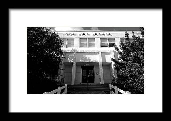 Building Framed Print featuring the photograph Ider High School by George Taylor