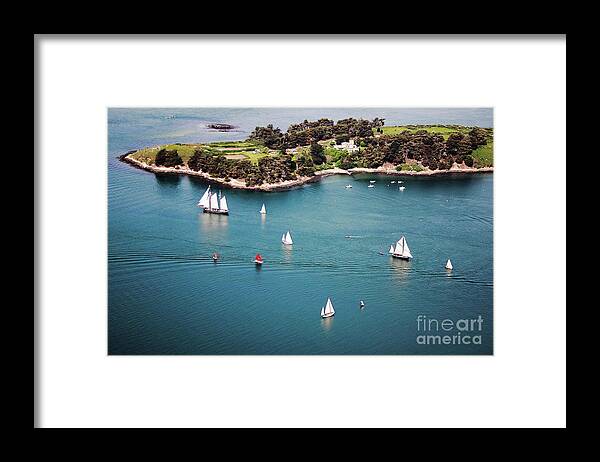 Ile Framed Print featuring the photograph Ile-aux-Moines Pointe de Nioul by Frederic Bourrigaud