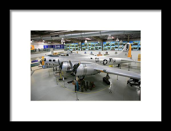 Ww2 Framed Print featuring the photograph I'll Be Around B17G by Chris Smith