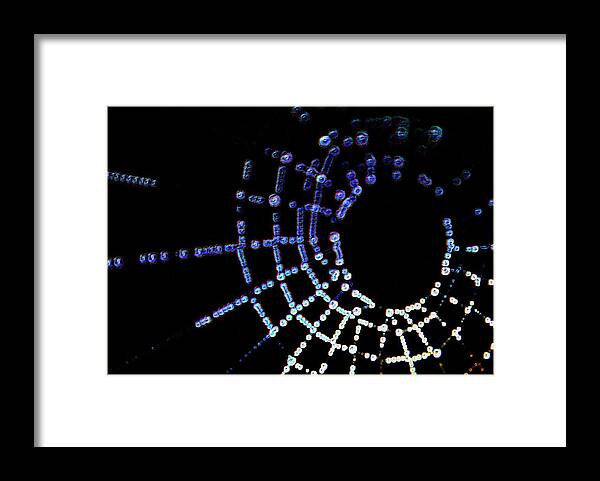Conceptual Backgrounds Framed Print featuring the photograph Illustration of web connection concept background by Severija Kirilovaite