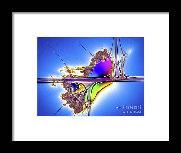 Abstracts Framed Print featuring the digital art Imagination Artistry 3 by DB Hayes