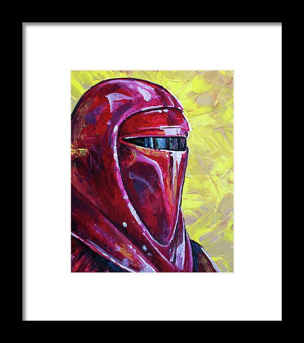 Star Wars Framed Print featuring the painting Imperial Guard by Aaron Spong
