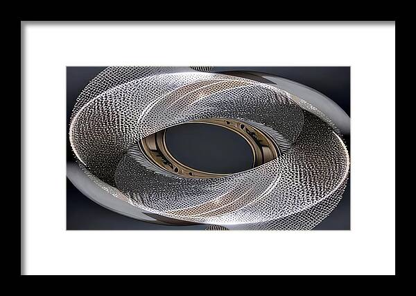 Honeycomb Framed Print featuring the digital art Impossible Geometry by David Manlove