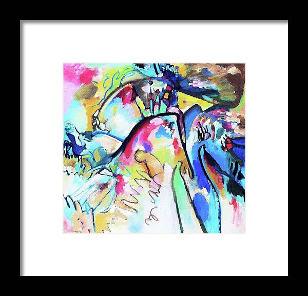 Improvisation 21a Framed Print featuring the painting Improvisation 21A - Digital Remastered Edition by Wassily Kandinsky