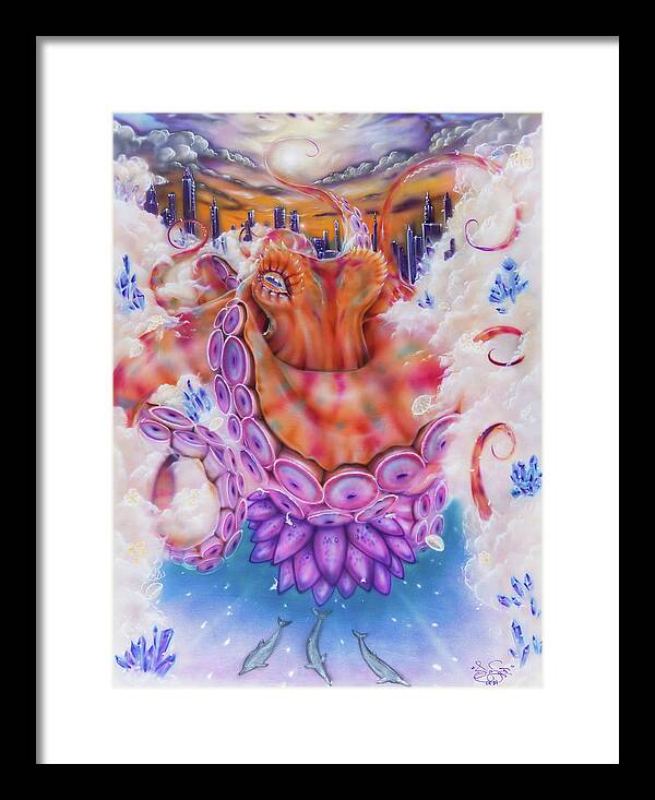 Aloha Framed Print featuring the painting In A Dream by Joel Salinas III