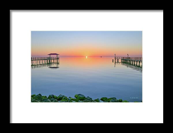 Aransas Framed Print featuring the photograph In Between by Christopher Rice