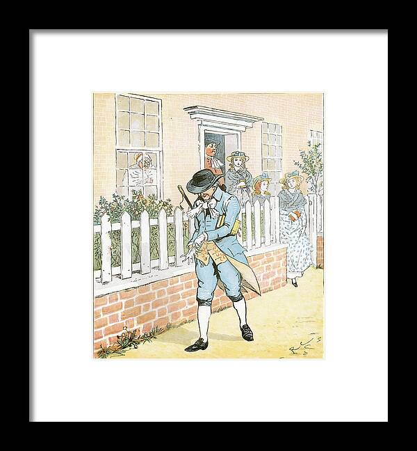 Art Framed Print featuring the drawing In Islington there lived a man by Duncan1890