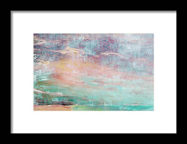 Abstract Framed Print featuring the painting In The Light Of Each Other by Jaison Cianelli